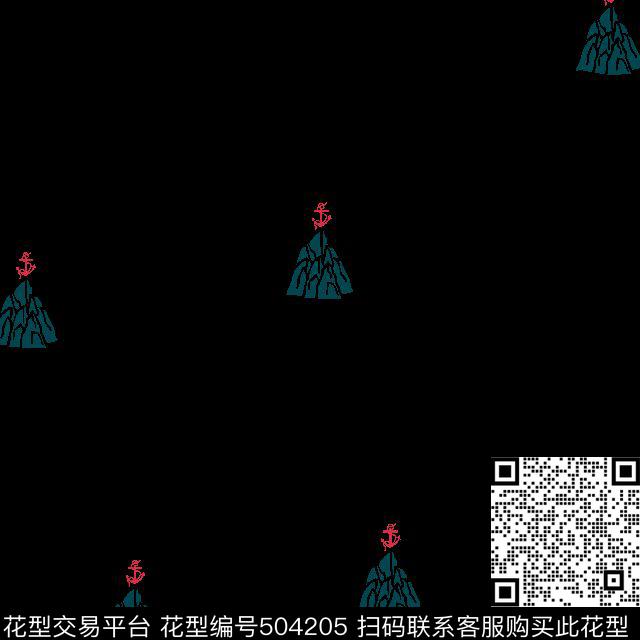 男装华亿平台航海元素礁石传统印花华亿平台下载（图片编号: 504205） - 瓦栏（Walan）