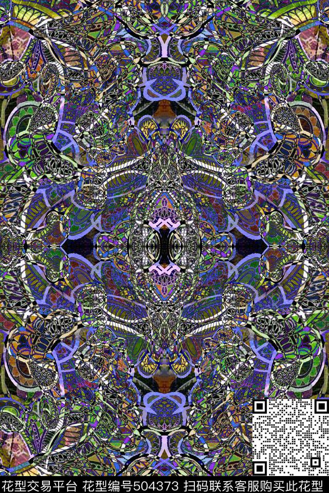 复古休闲怀旧宫廷风图案民族家纺数码印花华亿平台下载（图片编号: 504373） - 瓦栏（Walan）