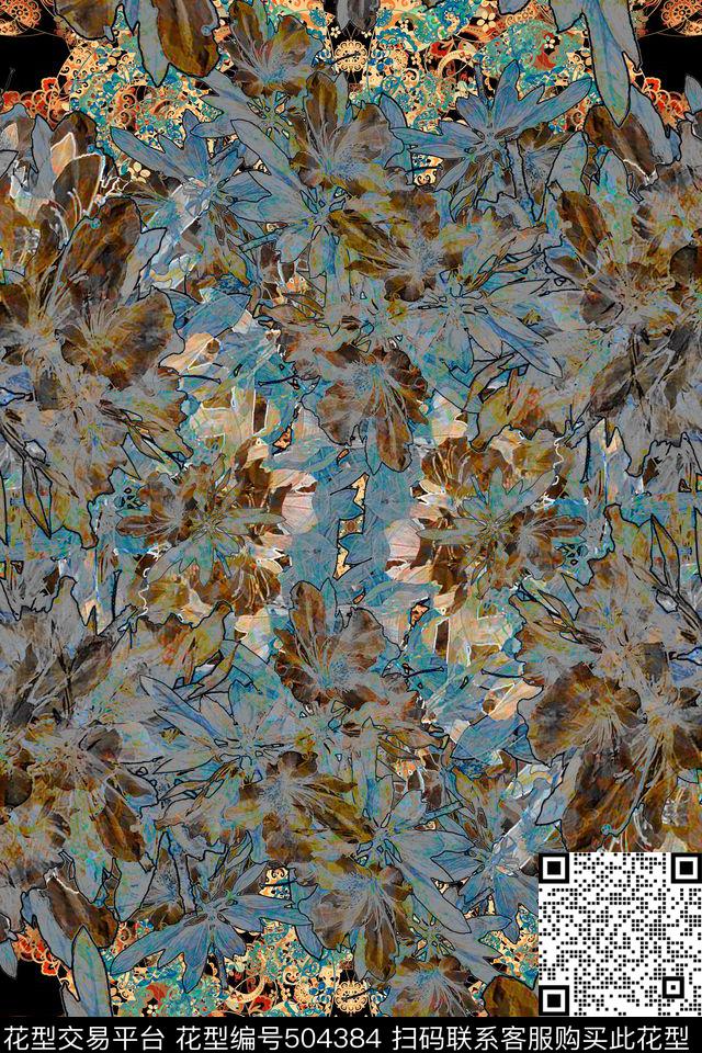 边纹男装复古休闲怀旧欧美暗金色数码印花华亿平台下载（图片编号: 504384） - 瓦栏（Walan）