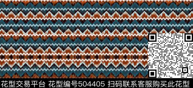 扎染几何三角图形数码印花华亿平台下载（图片编号: 504405） - 瓦栏（Walan）
