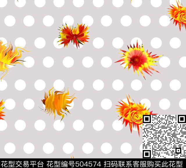 波点潮流衬衫华亿平台数码印花华亿平台下载（图片编号: 504574） - 瓦栏（Walan）