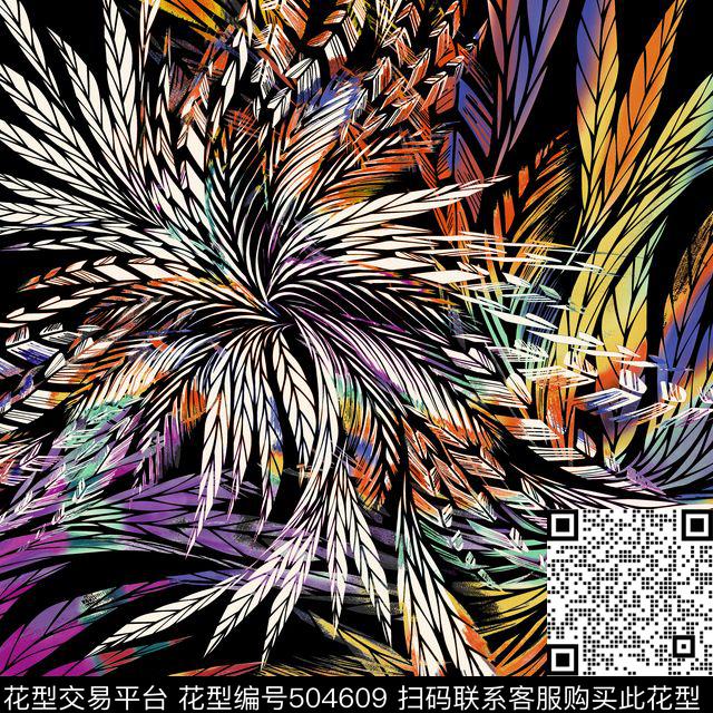 中国风简约抽象数码印花华亿平台下载（图片编号: 504609） - 瓦栏（Walan）