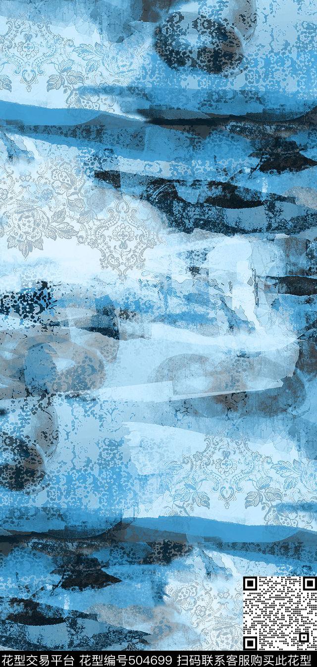 个性面料肌理蕾丝数码印花华亿平台下载（图片编号: 504699） - 瓦栏（Walan）