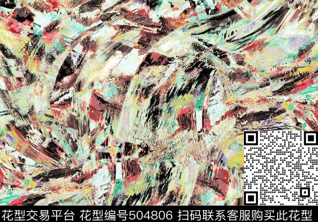 现代仿数时尚数码印花华亿平台下载（图片编号: 504806） - 瓦栏（Walan）