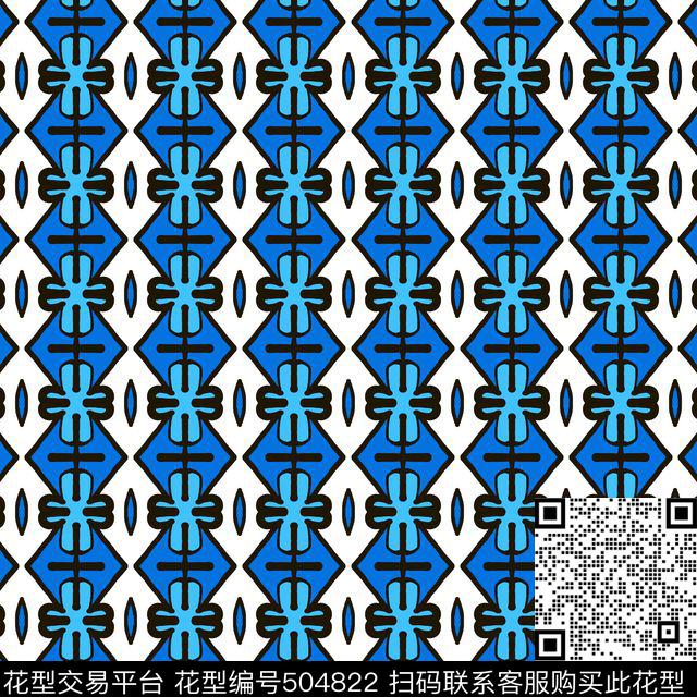 抽象方格欧美传统印花华亿平台下载（图片编号: 504822） - 瓦栏（Walan）