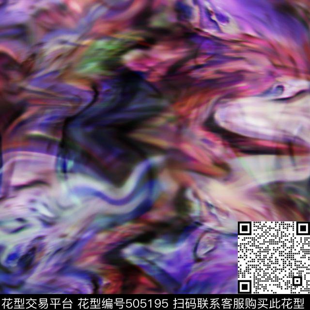 抽象画树皮肌理数码印花华亿平台下载（图片编号: 505195） - 瓦栏（Walan）