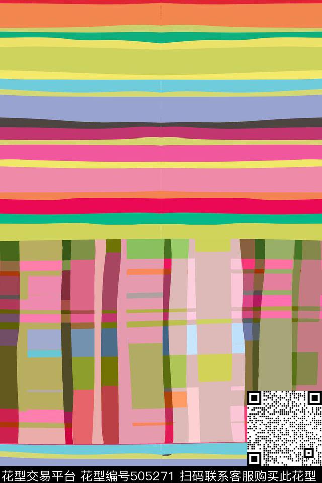 热情明朗冷暖色传统印花华亿平台下载（图片编号: 505271） - 瓦栏（Walan）