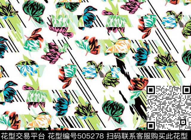 花卉几何女装传统印花华亿平台下载（图片编号: 505278） - 瓦栏（Walan）