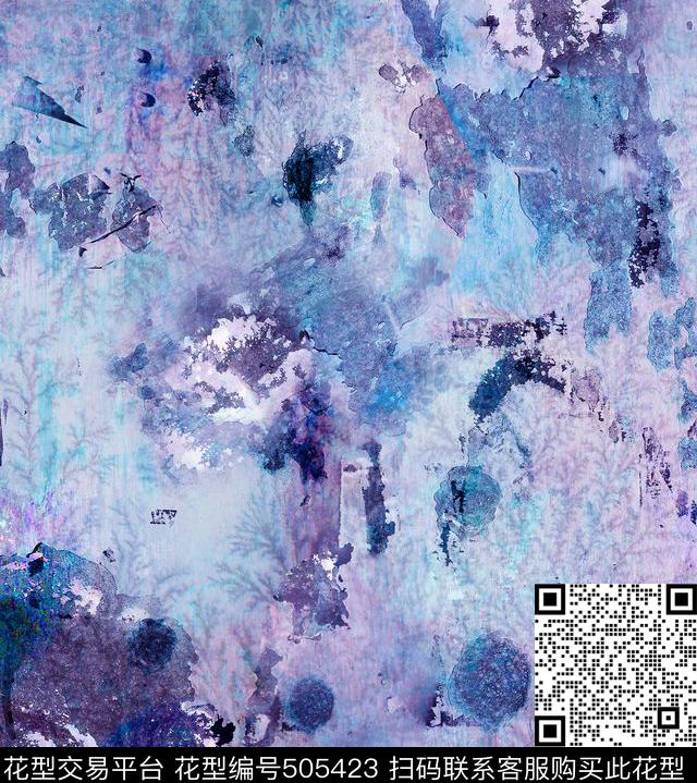 油墨从林抽像油画抽像从林数码印花华亿平台下载（图片编号: 505423） - 瓦栏（Walan）