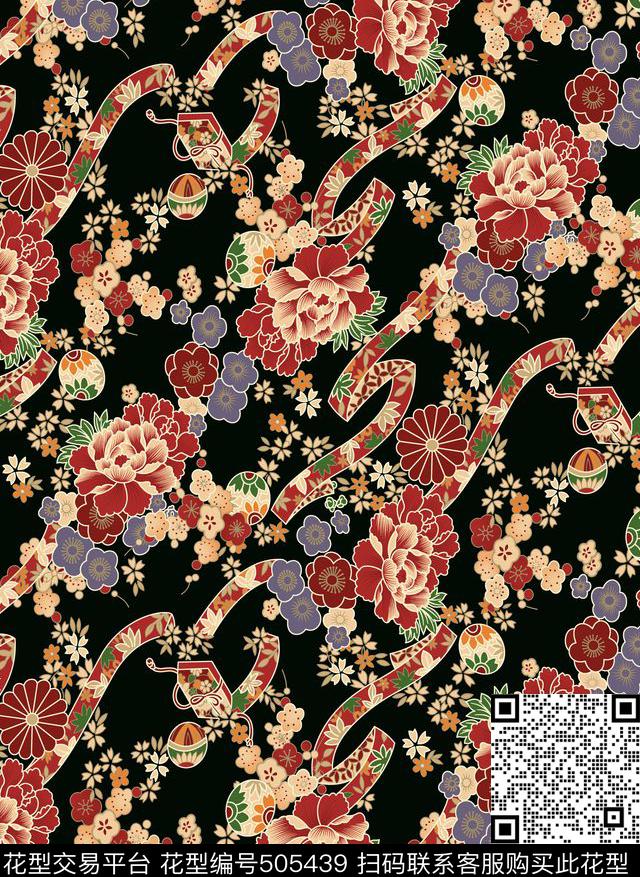 简约中国风抽象传统印花华亿平台下载（图片编号: 505439） - 瓦栏（Walan）