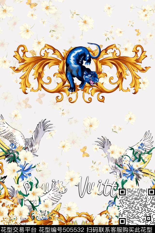 LV豹子大牌数码印花华亿平台下载（图片编号: 505532） - 瓦栏（Walan）