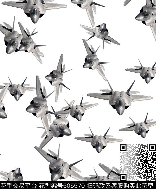 潮流衬衫华亿平台飞机传统印花华亿平台下载（图片编号: 505570） - 瓦栏（Walan）