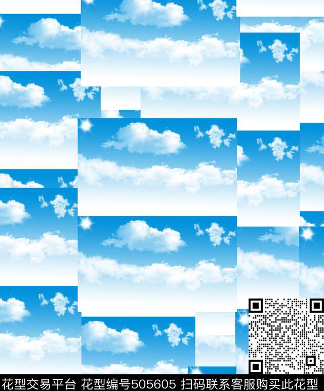 白云潮流春夏华亿平台数码印花华亿平台下载（图片编号: 505605） - 瓦栏（Walan）