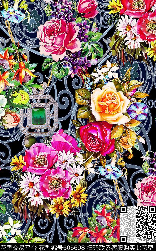 抽象大方短裤数码印花华亿平台下载（图片编号: 505698） - 瓦栏（Walan）