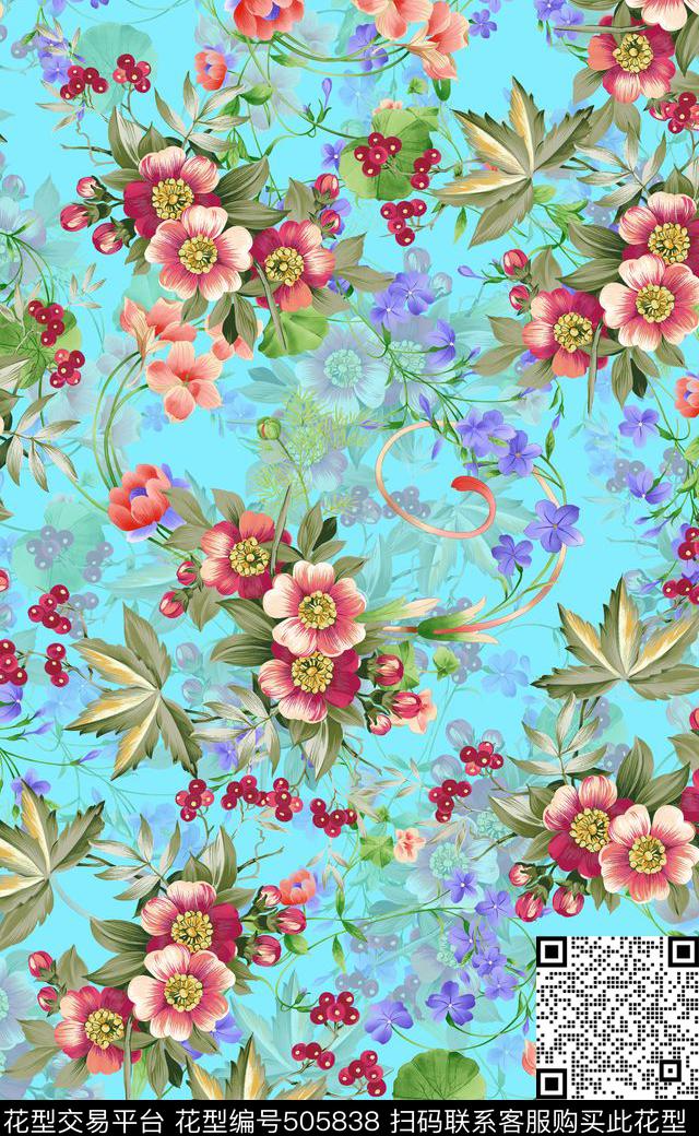 数码印花最新时尚面料印花服装设计数码印花华亿平台下载（图片编号: 505838） - 瓦栏（Walan）