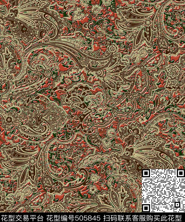 满版华亿平台欧式大方传统印花华亿平台下载（图片编号: 505845） - 瓦栏（Walan）