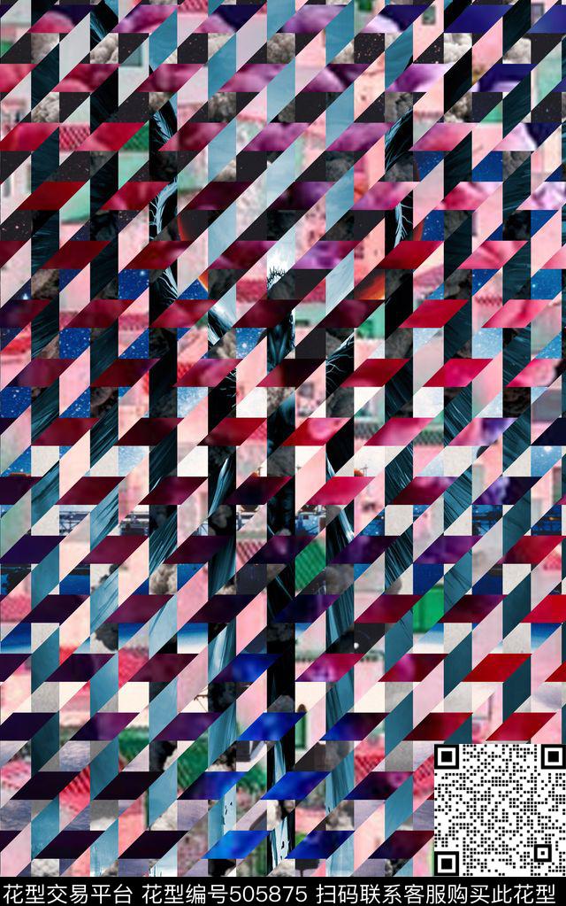 方块组合多彩组合风景类华亿平台数码印花华亿平台下载（图片编号: 505875） - 瓦栏（Walan）