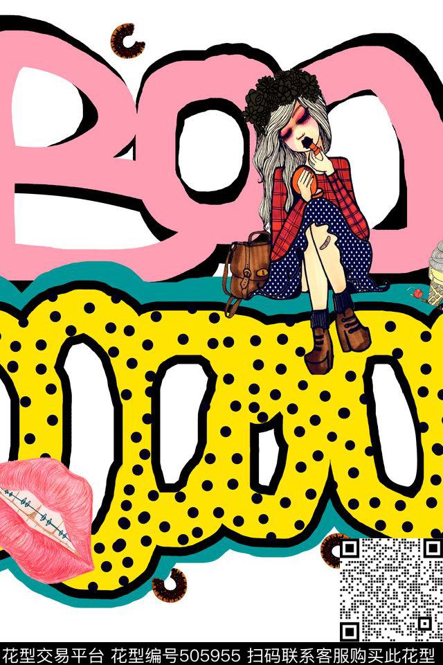 波点复古流行时尚数码印花华亿平台下载（图片编号: 505955） - 瓦栏（Walan）