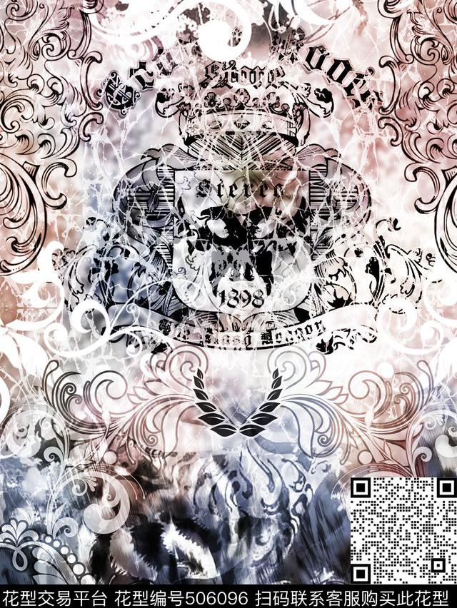 欧美风格潮流高端数码印花华亿平台下载（图片编号: 506096） - 瓦栏（Walan）