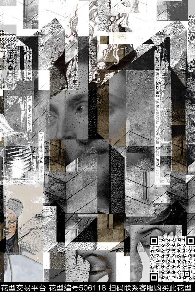 流行时尚流行大牌男装AD-欧美休闲时尚数码印花华亿平台下载（图片编号: 506118） - 瓦栏（Walan）