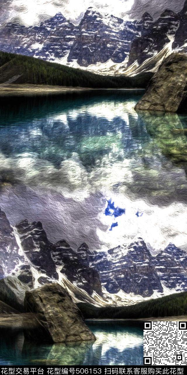 零点--男装时尚现代数码印花华亿平台下载（图片编号: 506153） - 瓦栏（Walan）