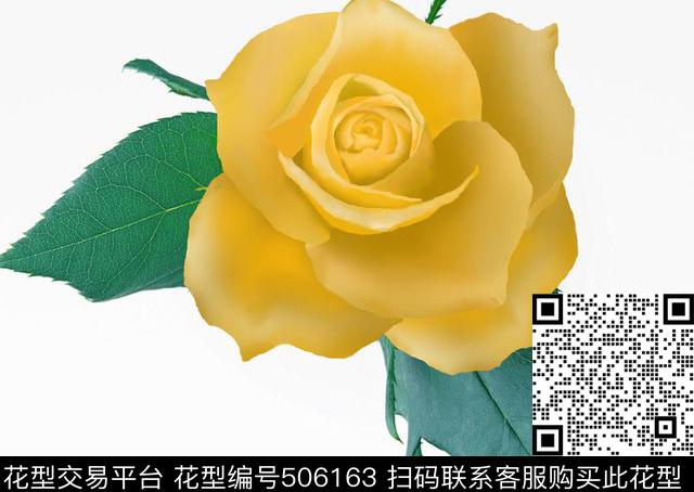 美丽鲜艳单一玫瑰花数码印花数码印花华亿平台下载（图片编号: 506163） - 瓦栏（Walan）