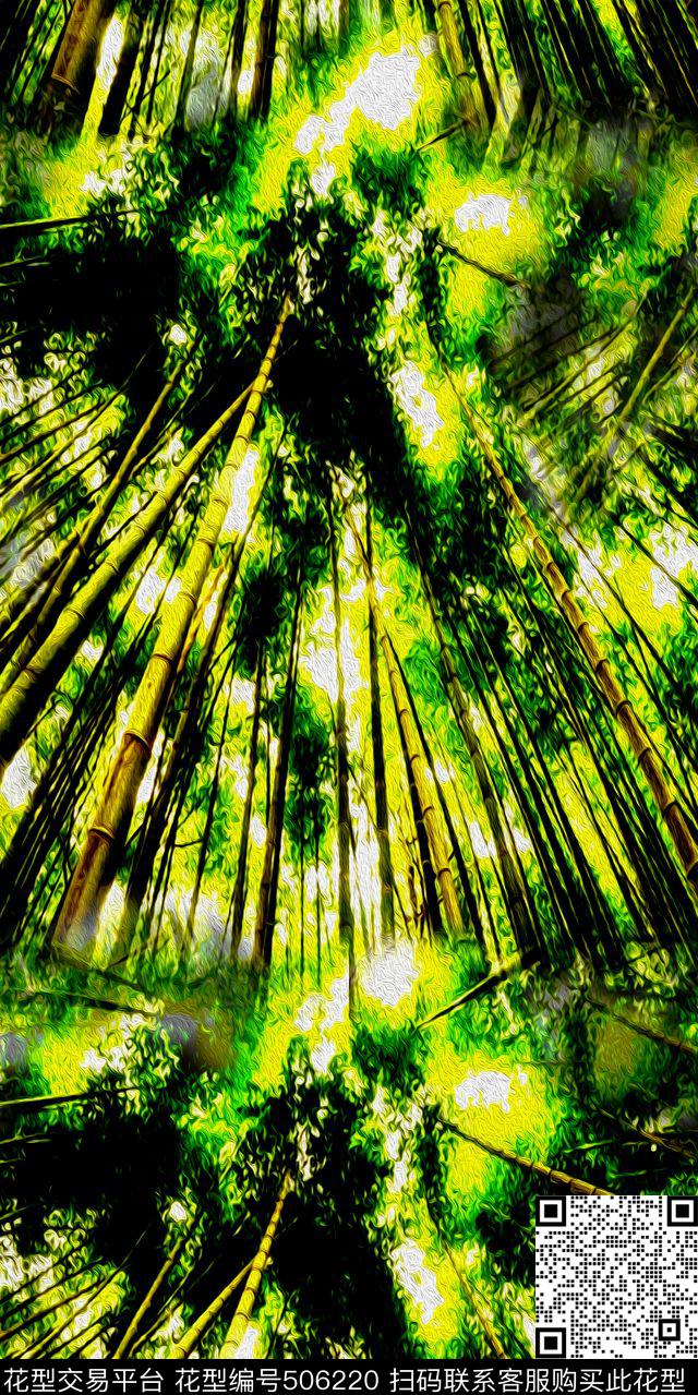 抽象时尚随性数码印花华亿平台下载（图片编号: 506220） - 瓦栏（Walan）