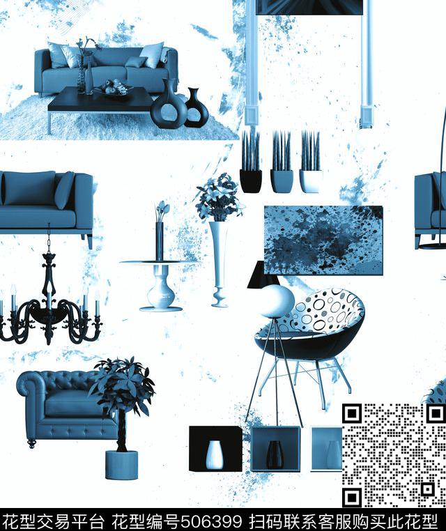 壁纸吊灯挂画数码印花华亿平台下载（图片编号: 506399） - 瓦栏（Walan）