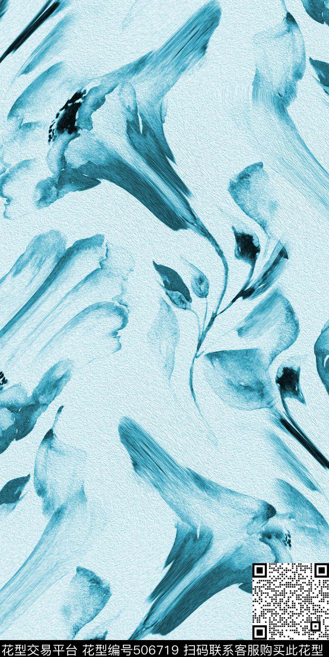 潮流时尚抽象数码印花华亿平台下载（图片编号: 506719） - 瓦栏（Walan）