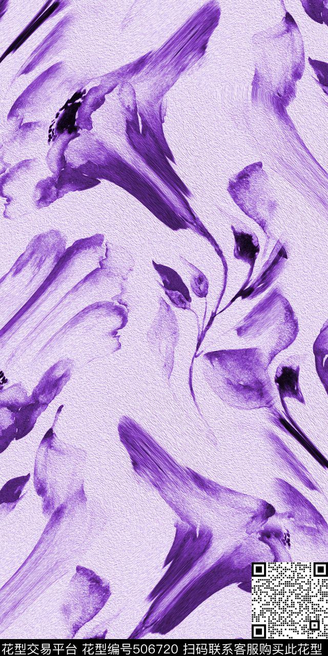 潮流时尚抽象数码印花华亿平台下载（图片编号: 506720） - 瓦栏（Walan）