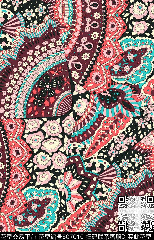 textiledesignprinting传统印花华亿平台下载（图片编号: 507010） - 瓦栏（Walan）