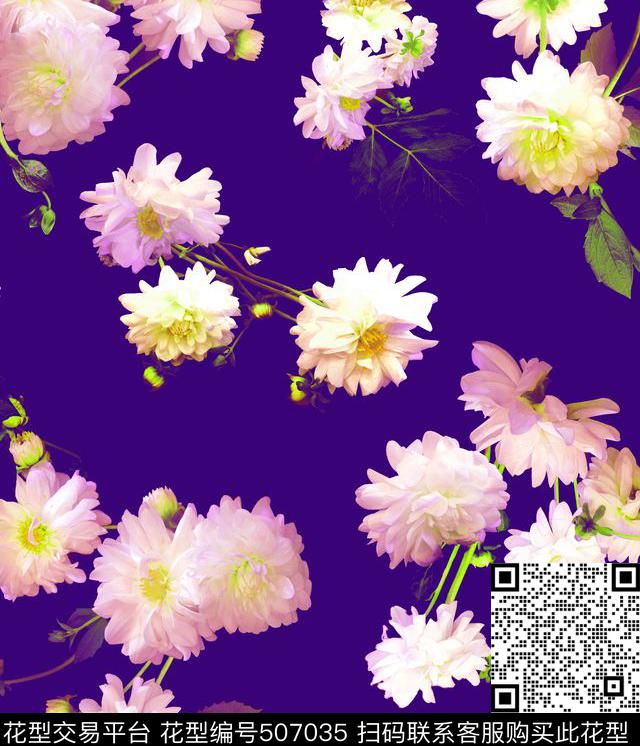 野茶花白茶花茶花物语数码印花华亿平台下载（图片编号: 507035） - 瓦栏（Walan）