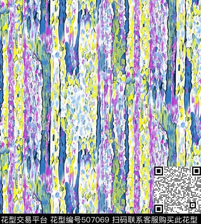 抽象肌理效果手绘数码印花华亿平台下载（图片编号: 507069） - 瓦栏（Walan）