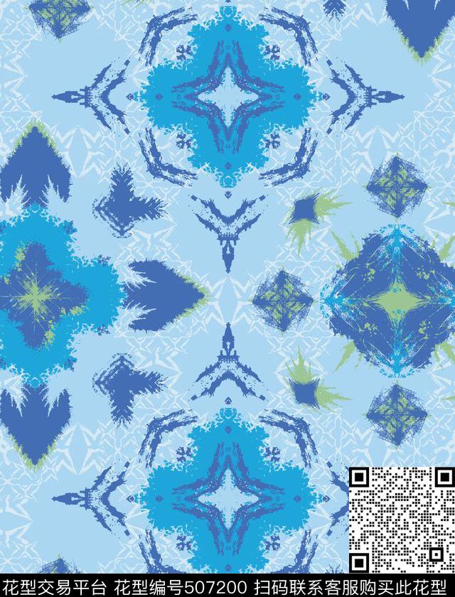 民俗几何风格几何元素传统印花华亿平台下载（图片编号: 507200） - 瓦栏（Walan）