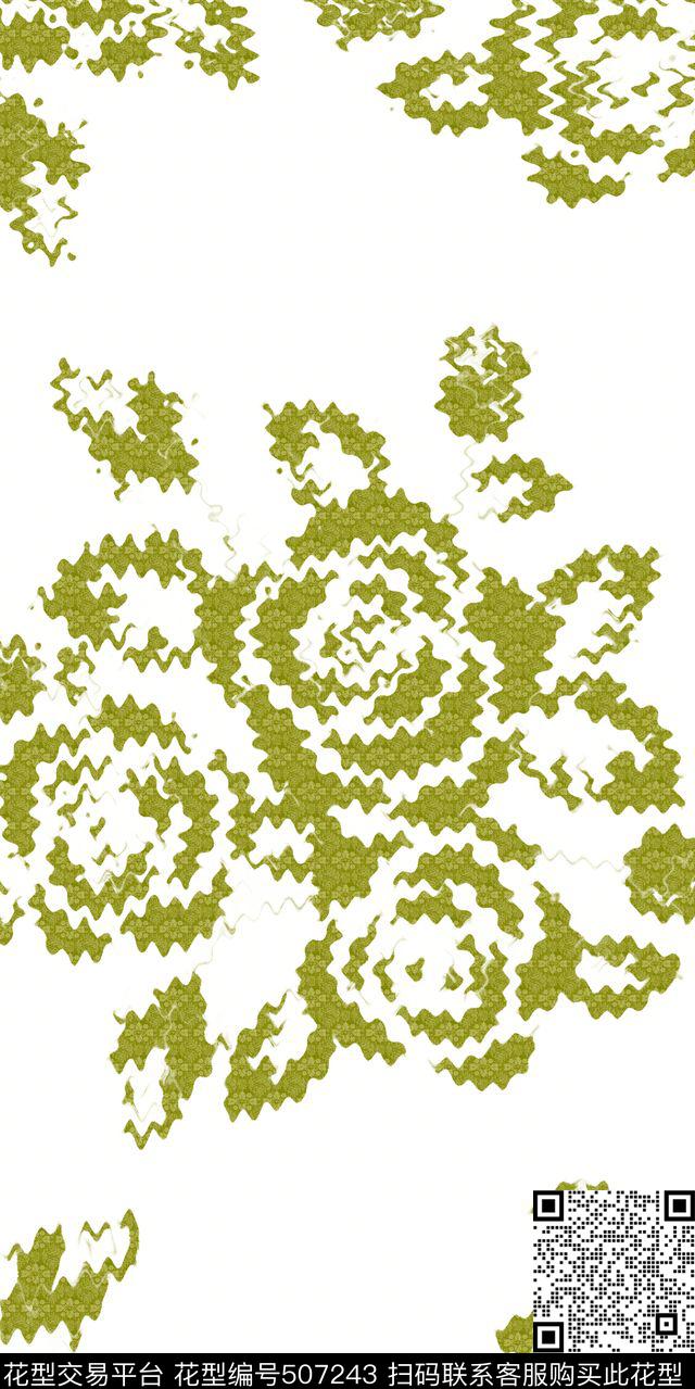 抽象潮流时尚传统印花华亿平台下载（图片编号: 507243） - 瓦栏（Walan）