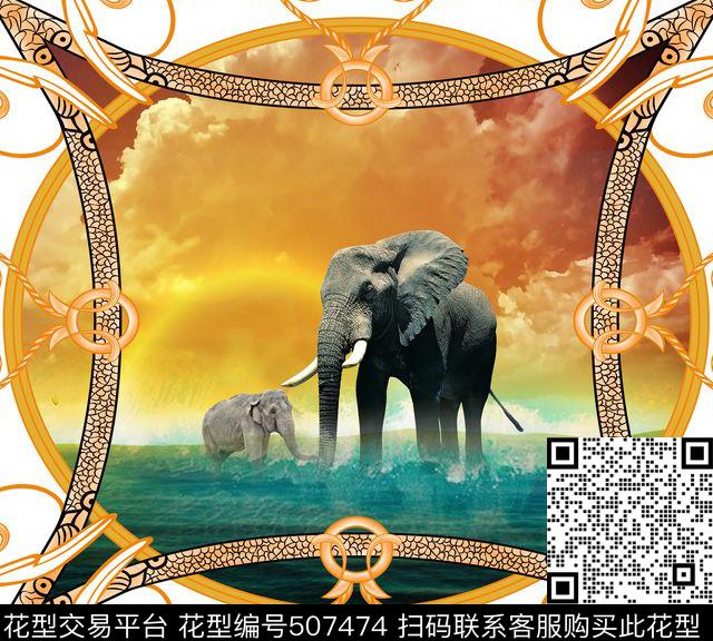 欧美时尚潮流数码印花华亿平台下载（图片编号: 507474） - 瓦栏（Walan）