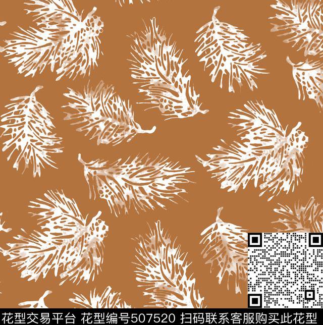 植物剪影男女装户外传统印花华亿平台下载（图片编号: 507520） - 瓦栏（Walan）