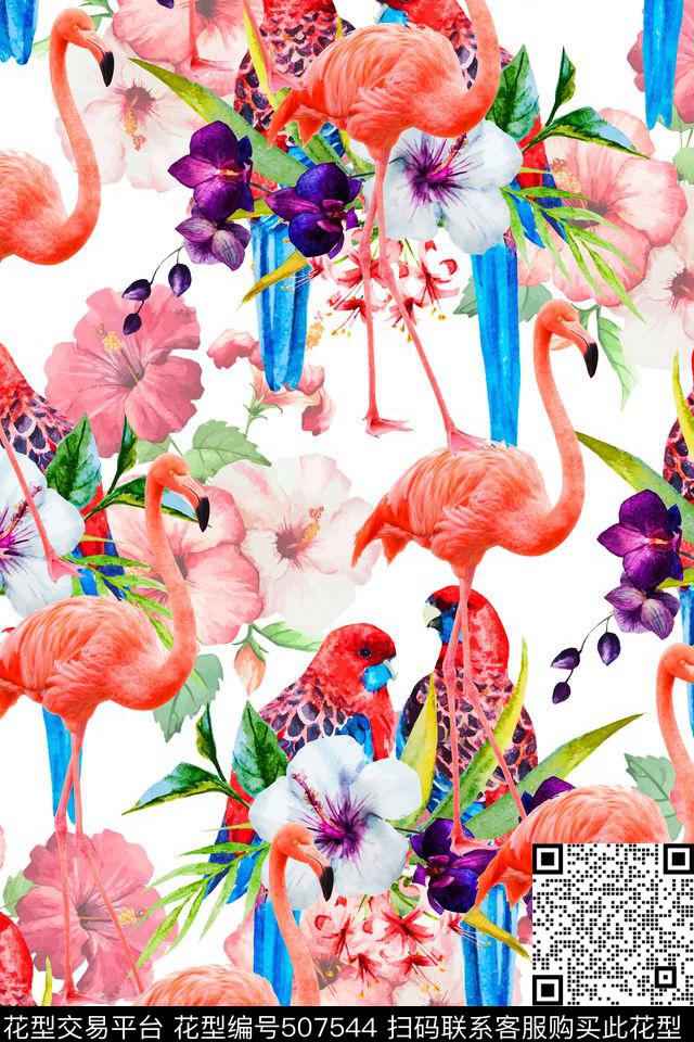 创意服装面料创意设计图案衬衫数码印花华亿平台下载（图片编号: 507544） - 瓦栏（Walan）