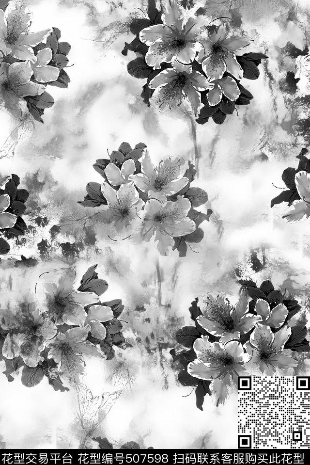 春夏花卉数码数码印花华亿平台下载（图片编号: 507598） - 瓦栏（Walan）