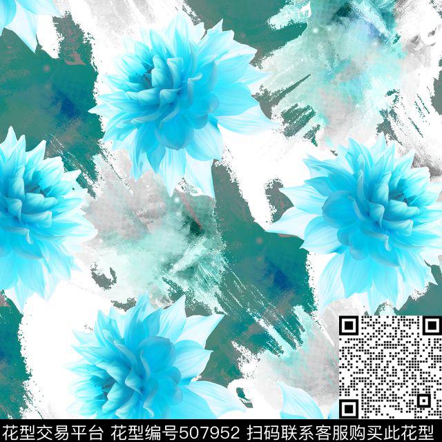 创意服装面料衬衫抽象数码印花华亿平台下载（图片编号: 507952） - 瓦栏（Walan）