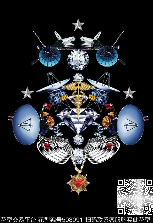 T恤卫衣印花图潮流时尚男装定位数码印花华亿平台下载（图片编号: 508091） - 瓦栏（Walan）