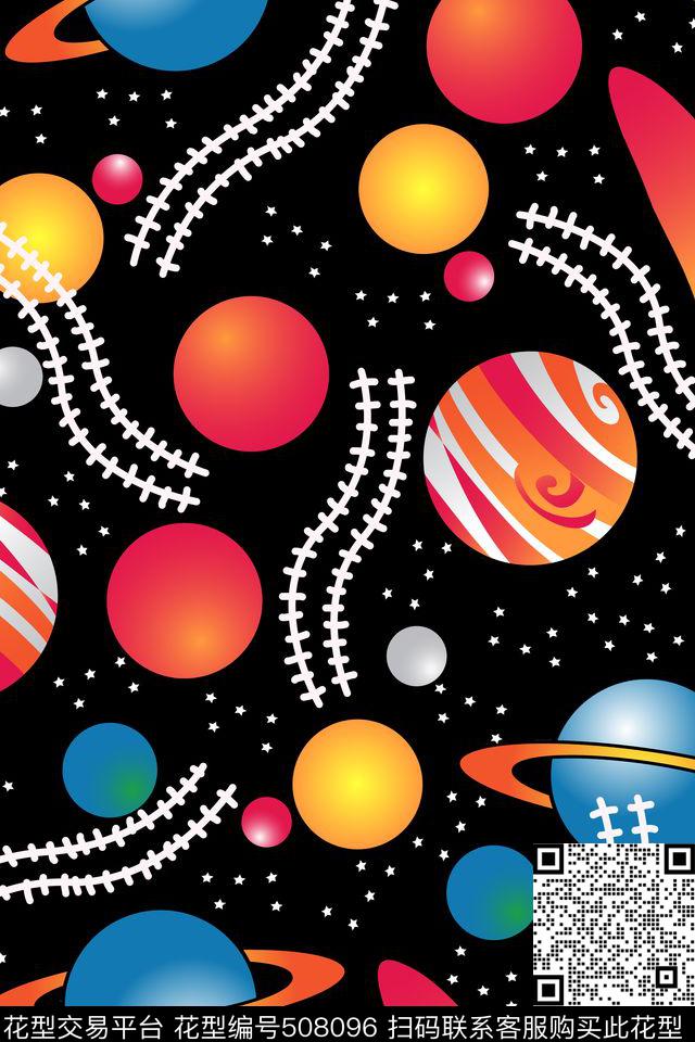 潮牌可爱趣味数码印花华亿平台下载（图片编号: 508096） - 瓦栏（Walan）