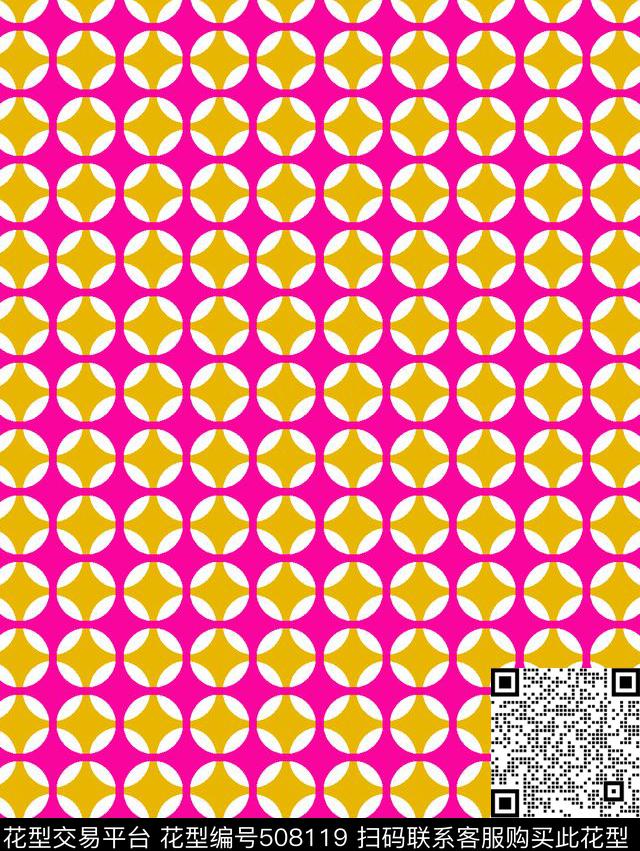 传统印花几何圆圈几何传统印花华亿平台下载（图片编号: 508119） - 瓦栏（Walan）
