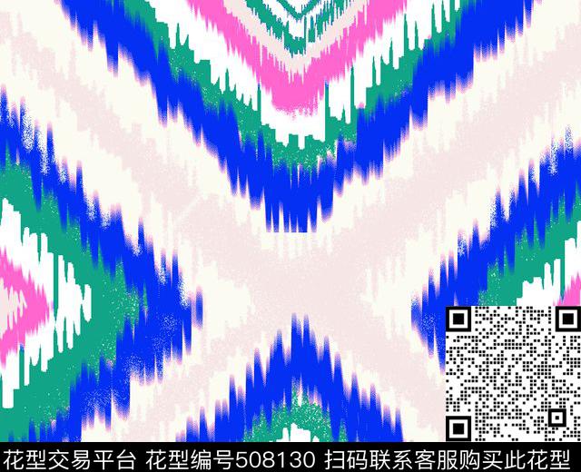 民族幾何花效果几何花时尚女装印花传统印花华亿平台下载（图片编号: 508130） - 瓦栏（Walan）
