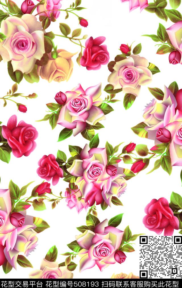 传统矢量渐变色数码印花华亿平台下载（图片编号: 508193） - 瓦栏（Walan）