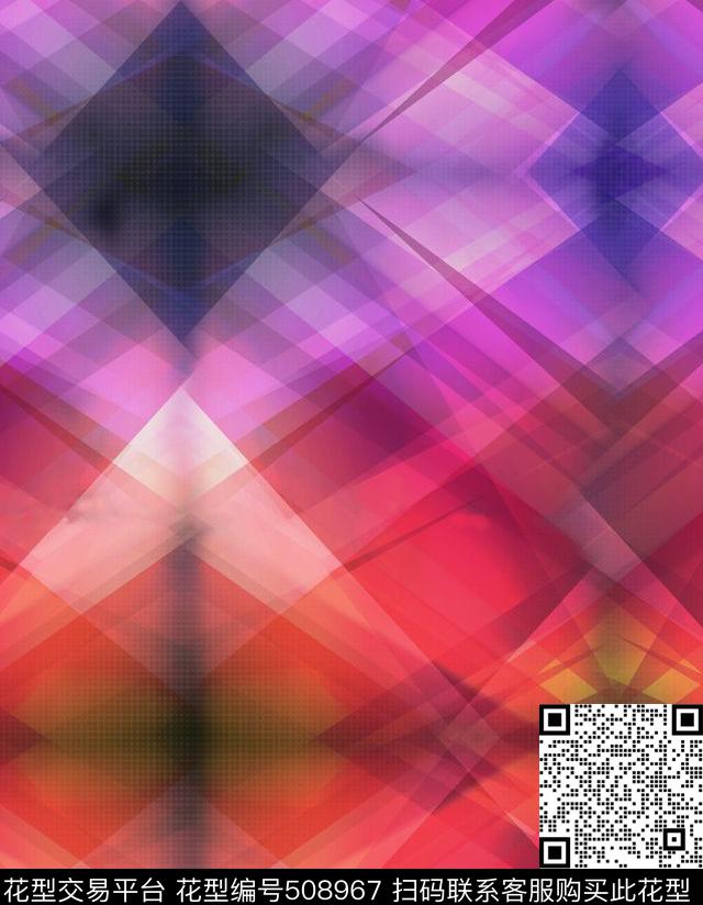 几何三角形多边形数码印花华亿平台下载（图片编号: 508967） - 瓦栏（Walan）