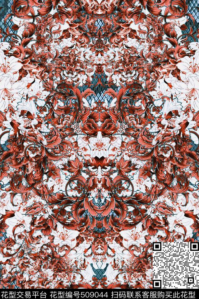 男装定位花卫衣华亿平台家纺数码印花华亿平台下载（图片编号: 509044） - 瓦栏（Walan）