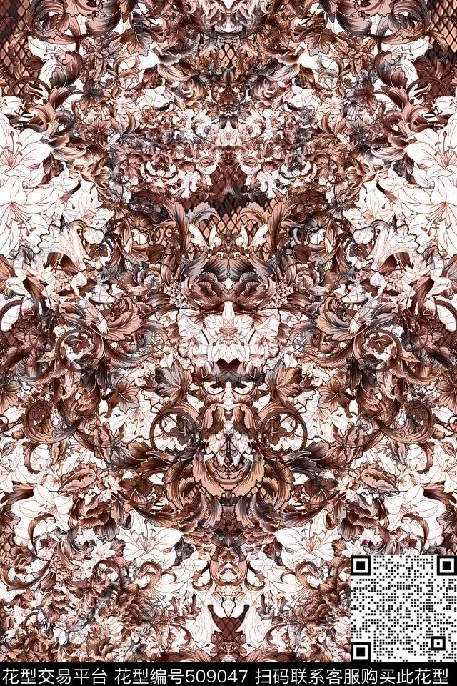 家纺男装定位花卫衣华亿平台数码印花华亿平台下载（图片编号: 509047） - 瓦栏（Walan）