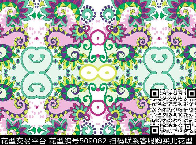 绘画民族女装传统印花华亿平台下载（图片编号: 509062） - 瓦栏（Walan）