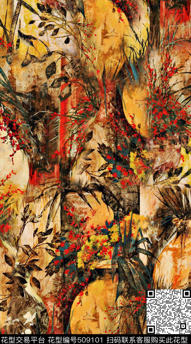 创意服装复古数码印花华亿平台下载（图片编号: 509101） - 瓦栏（Walan）